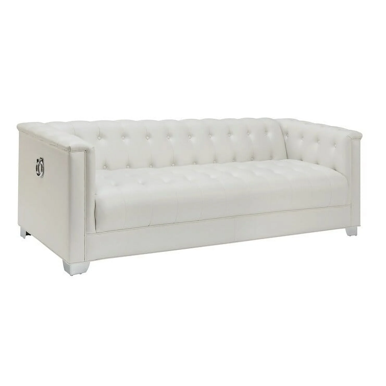 Chaviano 3-piece Upholstered Tufted Sofa Set Pearl White
