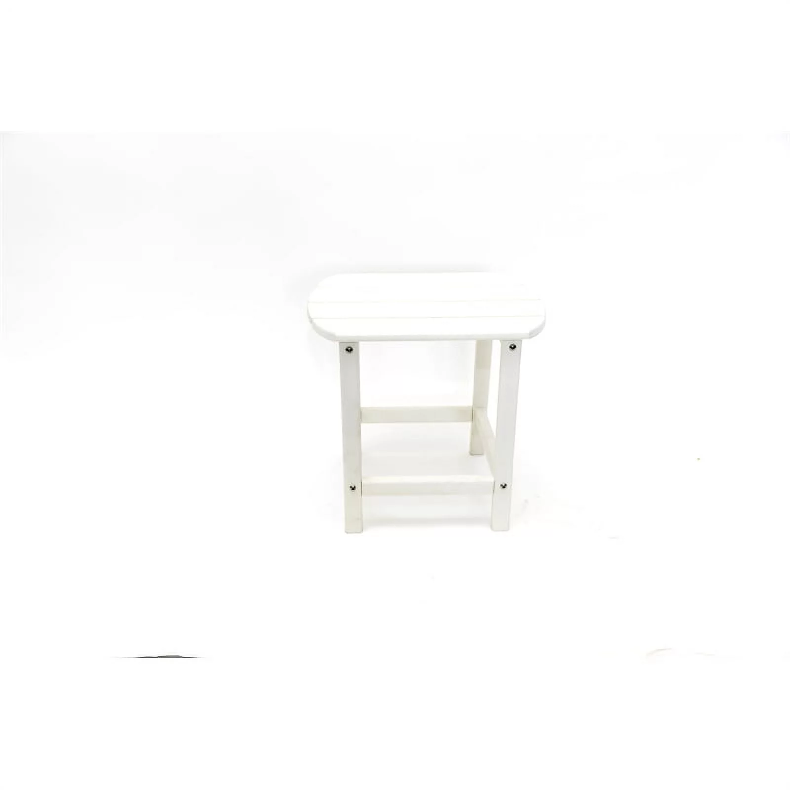 Balboa White Folding Adirondack Chair and Table Set