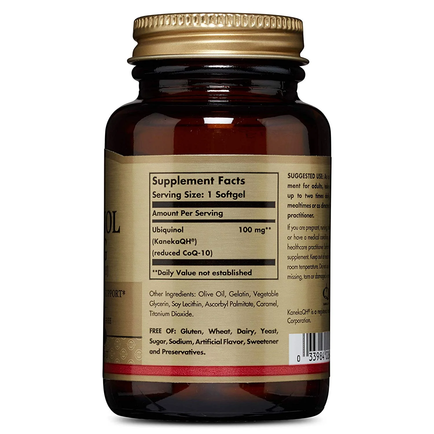 Solgar Ubiquinol with Reduced CoQ-10 100 mg (50 Softgels)