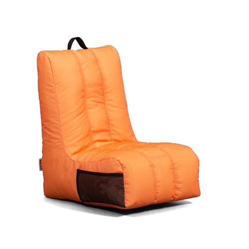 Big Joe Video Lounger Bean Bag Chair, Tangerine Smartmax, 2 feet