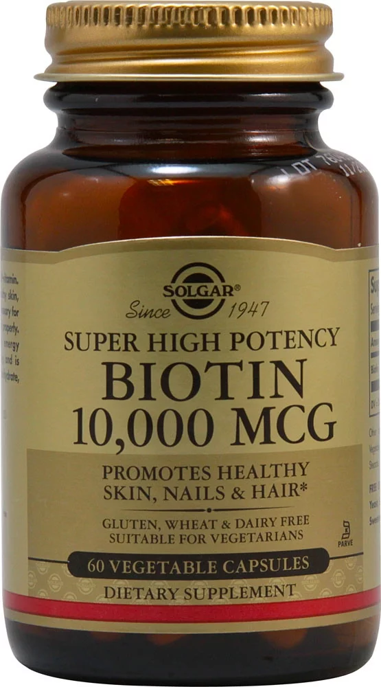 Solgar Biotin -- 10000 mcg - 60 Vegetable Capsules