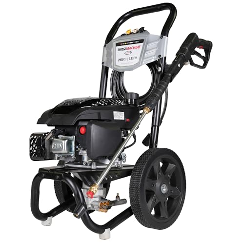 Simpson Cleaning 3400 PSI Gas Pressure Washer, 2.5 GPM Power Washer for Residential Use, CRX Engine, 25-Foot MorFlex Hose, Clean Machine, 49-State (CM61083)