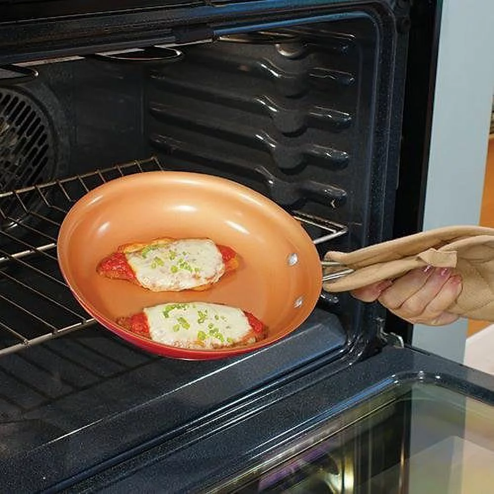 FRY PAN RED COPPER 12