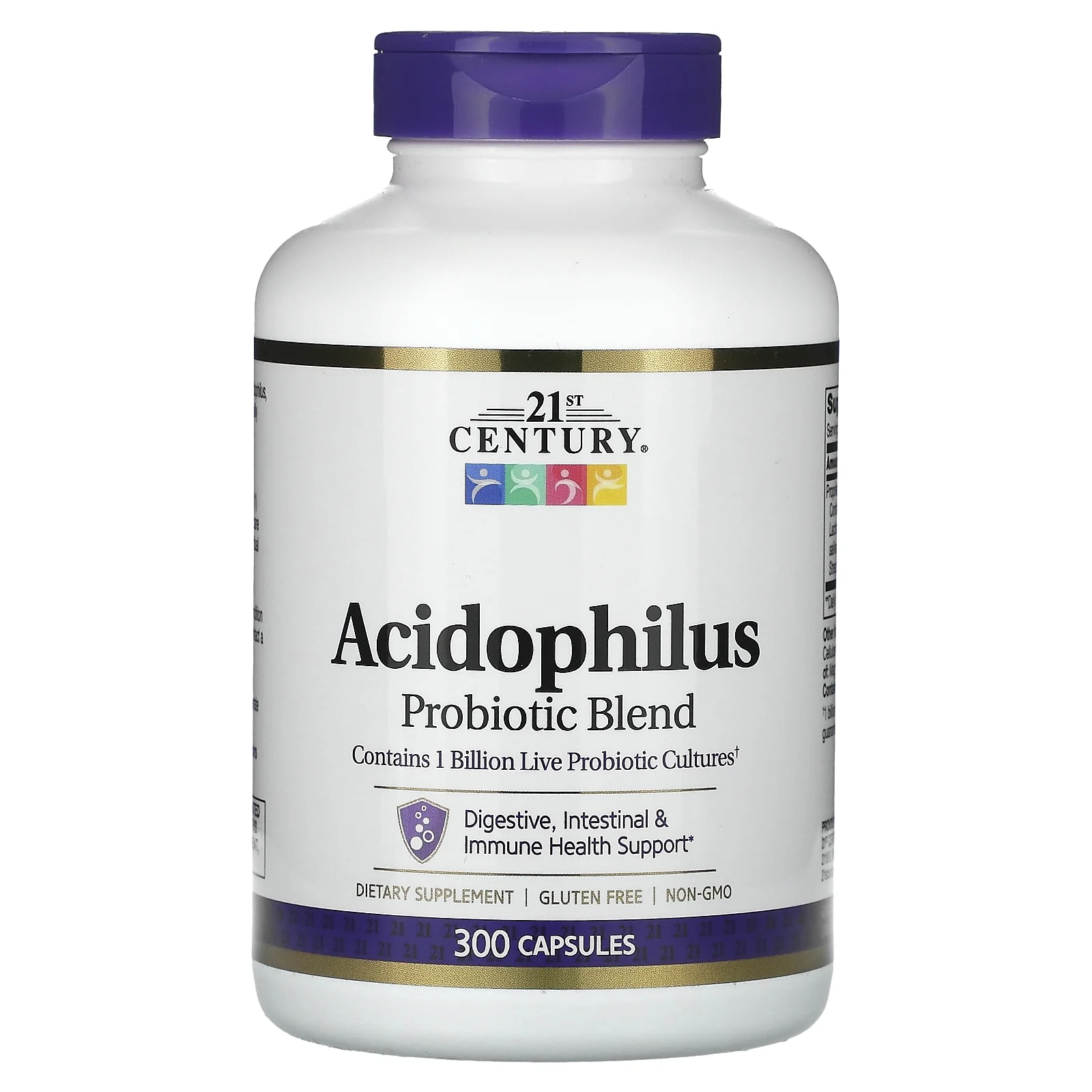 21st Century Acidophilus, Probiotic Blend, 300 Capsules