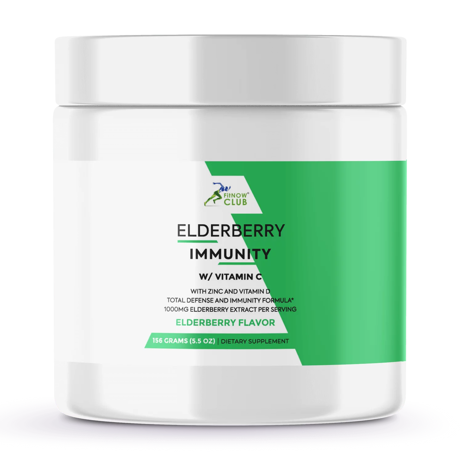 FitNOW Club Elderberry Immune Support Dietary Supplement with Vitamin C, Zinc & Vitamin D