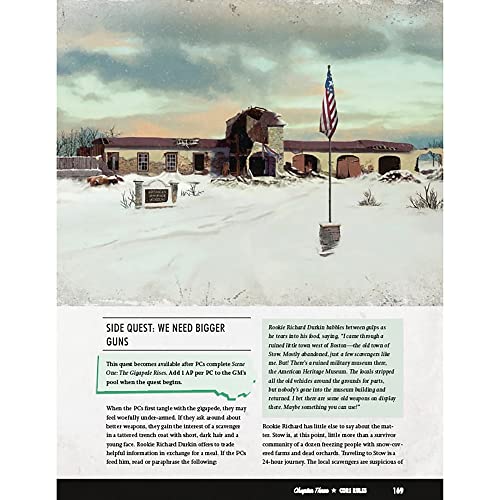 Modiphius Fallout: The Roleplaying Game Winter of Atom Book - Expansion Hardcover RPG Book, Take Characters from Level 1-21