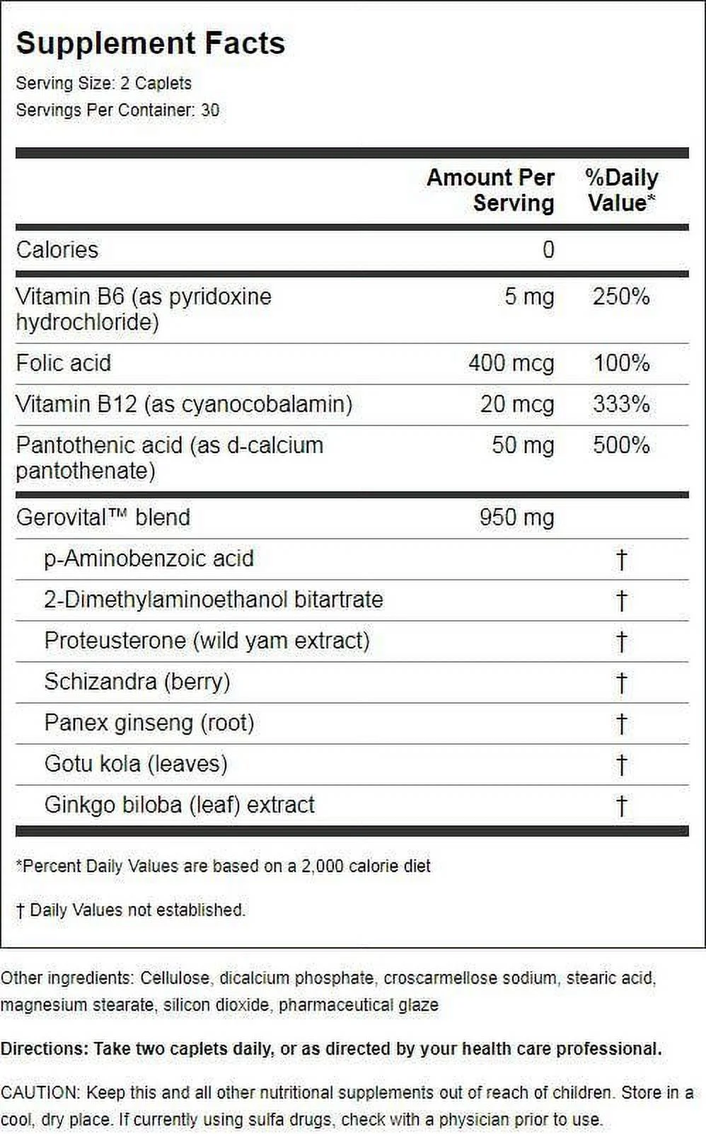 Nutraceutics - Gerovital Gh3 - 60 Caplets