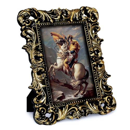 Silver Picture Frame 8x10 Ornate Vintage Baroque for Tabletop Wall Display, Gothic Antique Frame or Matted to 5x7 Photos