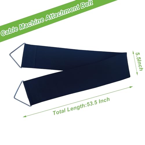 Pull Up Assistance Belt,Multi-Purpose Accessory Belt,Cable Machine Assit Attachments Belt for Home Gyms Functional Trainers and Strength Training Machine with 2 Cable Pulleys