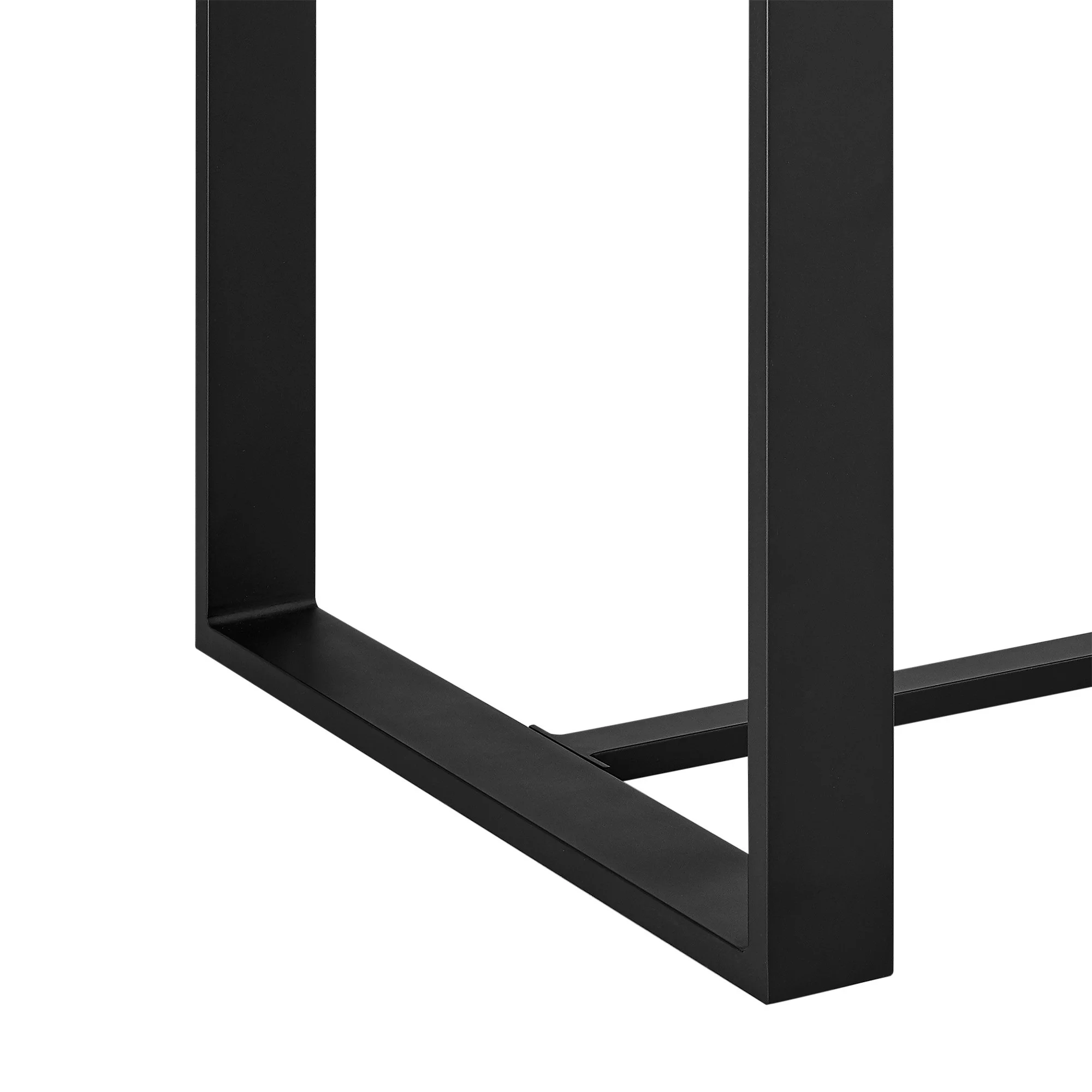 Benjara BM295634 59 in. Troy Rectangular Tabletop Patio Bar Height Dining Table, Black