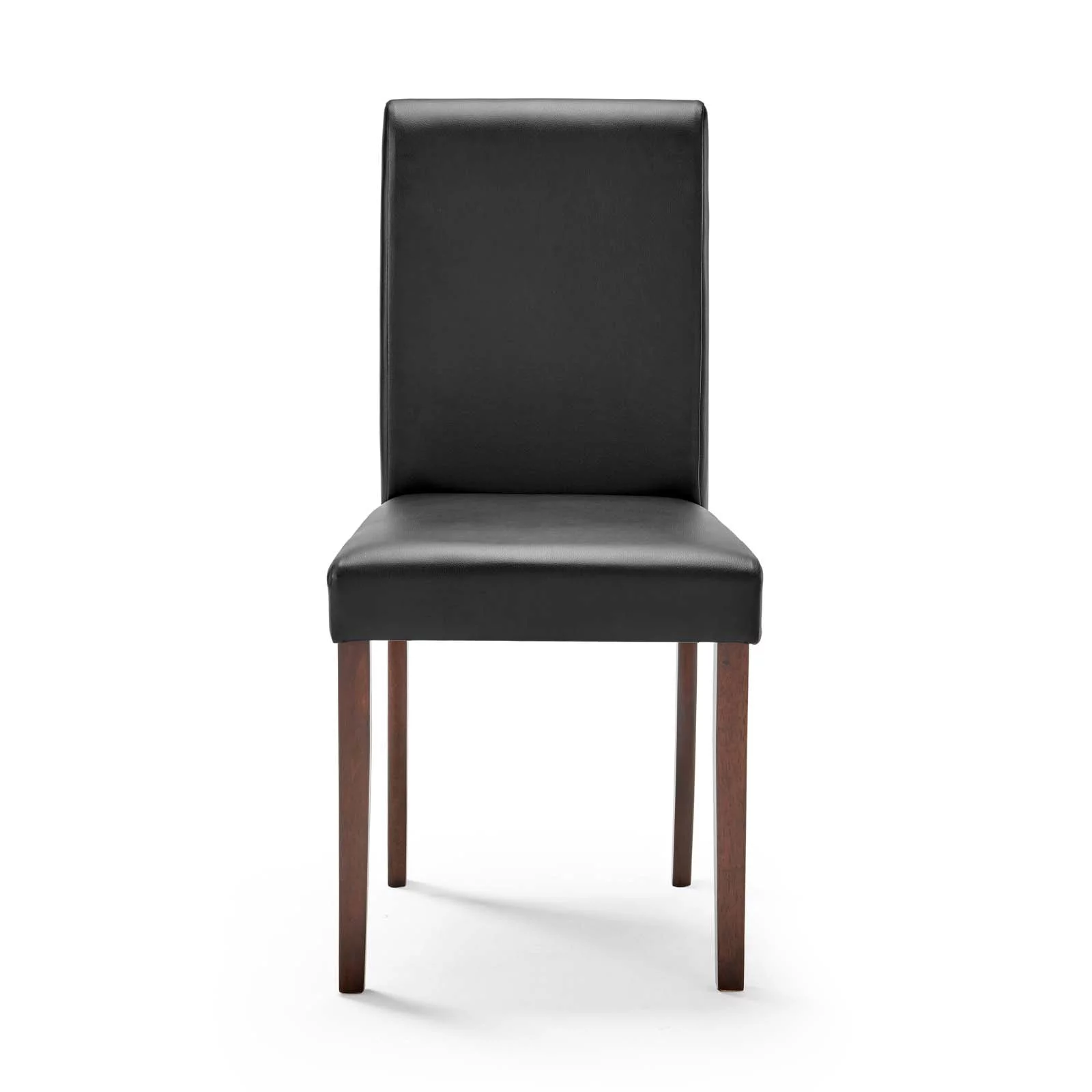 Modway Prosper Faux Leather Dining Side Chair Set of 2 in Black