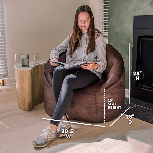 Big Joe Milano Lenox Denim Cobalt Beanbag Chair