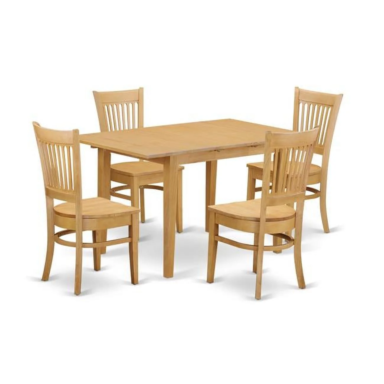 Norfolk Dining Table & 4 Chairs, Oak