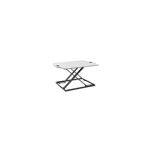 Amer Networks  Ultra Slim Height Adjustable Standing Desk, White Finish - EZUP SURFACE