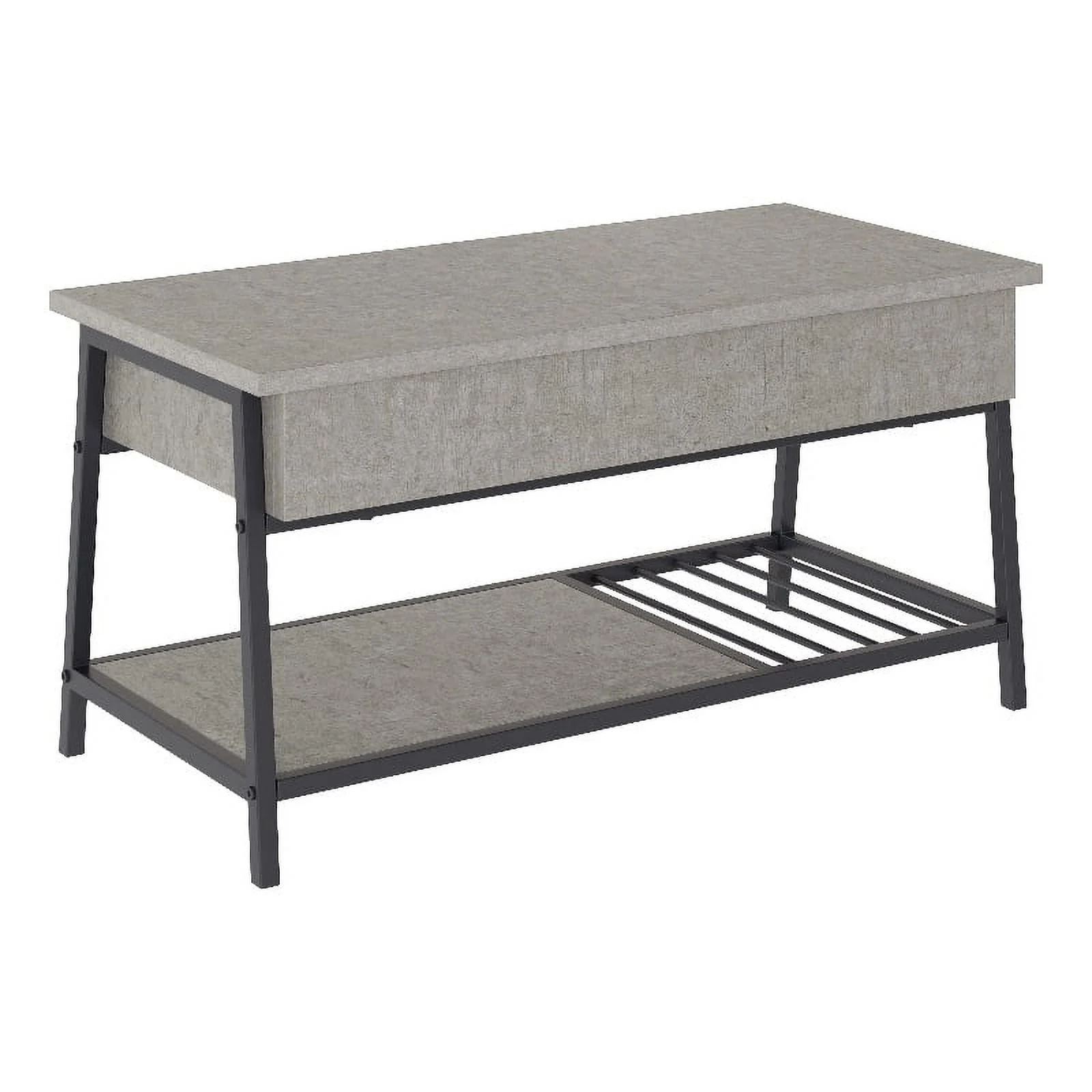 Sauder North Avenue Engineered Wood Lift Top Coffee Table in Faux Concrete/Gray