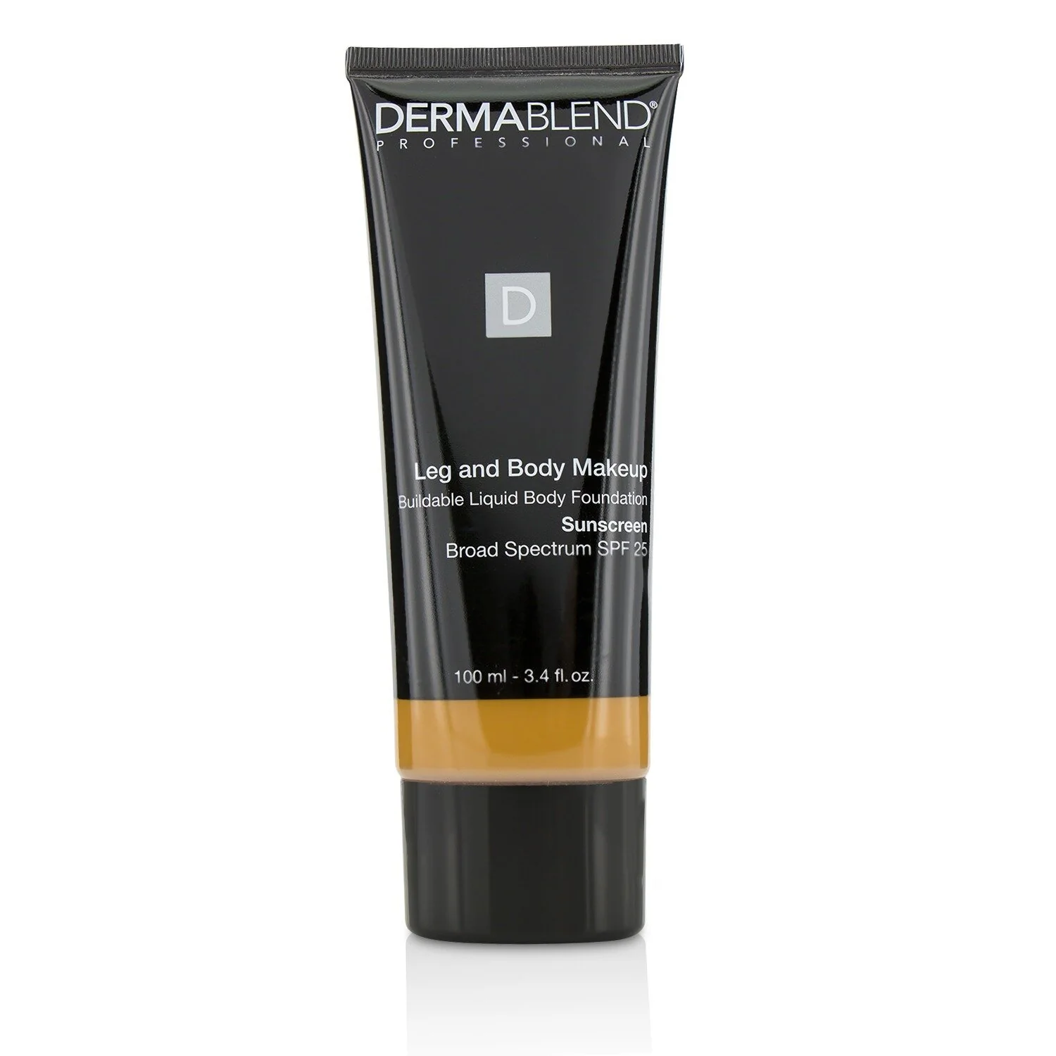 Dermablend Leg and Body Make Up Buildable Liquid Body Foundation Sunscreen Broad Spectrum SPF 25 - #Deep Natural (Exp. Date 12/2022)  100ml/3.4oz