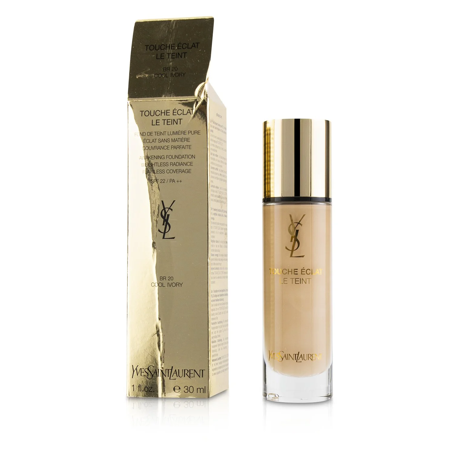 Yves Saint Laurent Touche Eclat Le Teint Awakening Foundation SPF22 - #BR45 Cool Bisque  30ml/1oz