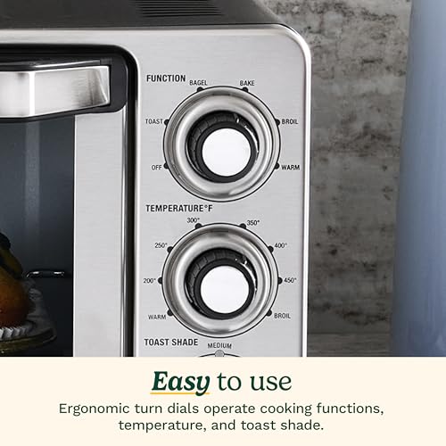 Cuisinart TOB-40N Custom Classic Toaster Oven Broiler, Brushed Stainless and Black