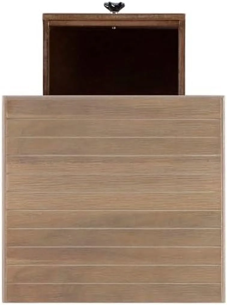 Wood Accent Starfish Coastal Side Table In Natural - Set Of 2