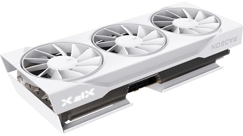XFX Swift AMD Radeon RX 9060 XT OC White Gaming Edition with 8GB GDDR6 HDMI 2xDP, AMD RDNA 4 RX 9060XT RX-96TSW8GWQ