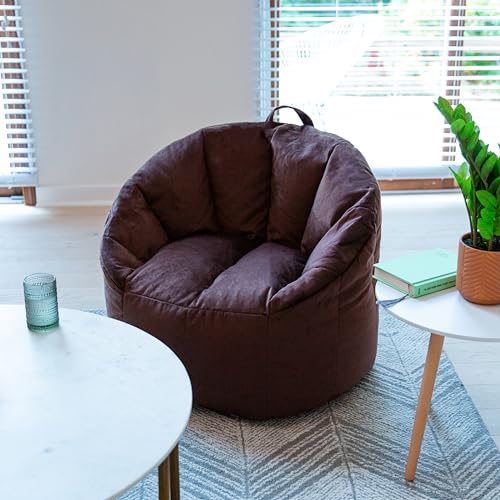 Big Joe Milano Lenox Denim Cobalt Beanbag Chair