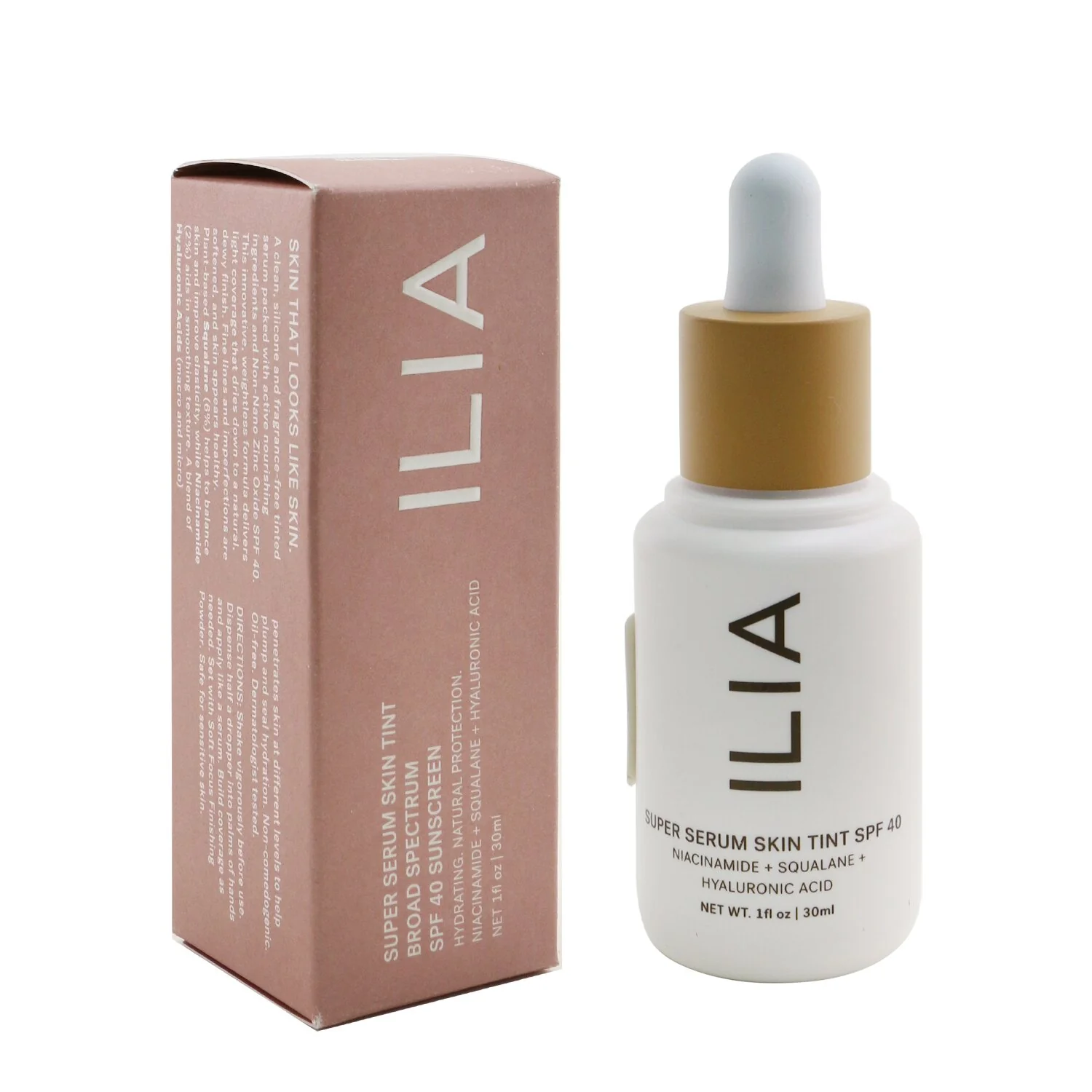 ILIA Super Serum Skin Tint SPF 40 - # ST12 Kokkini (Medium With Neutral Warm Undertones)  30ml/1oz
