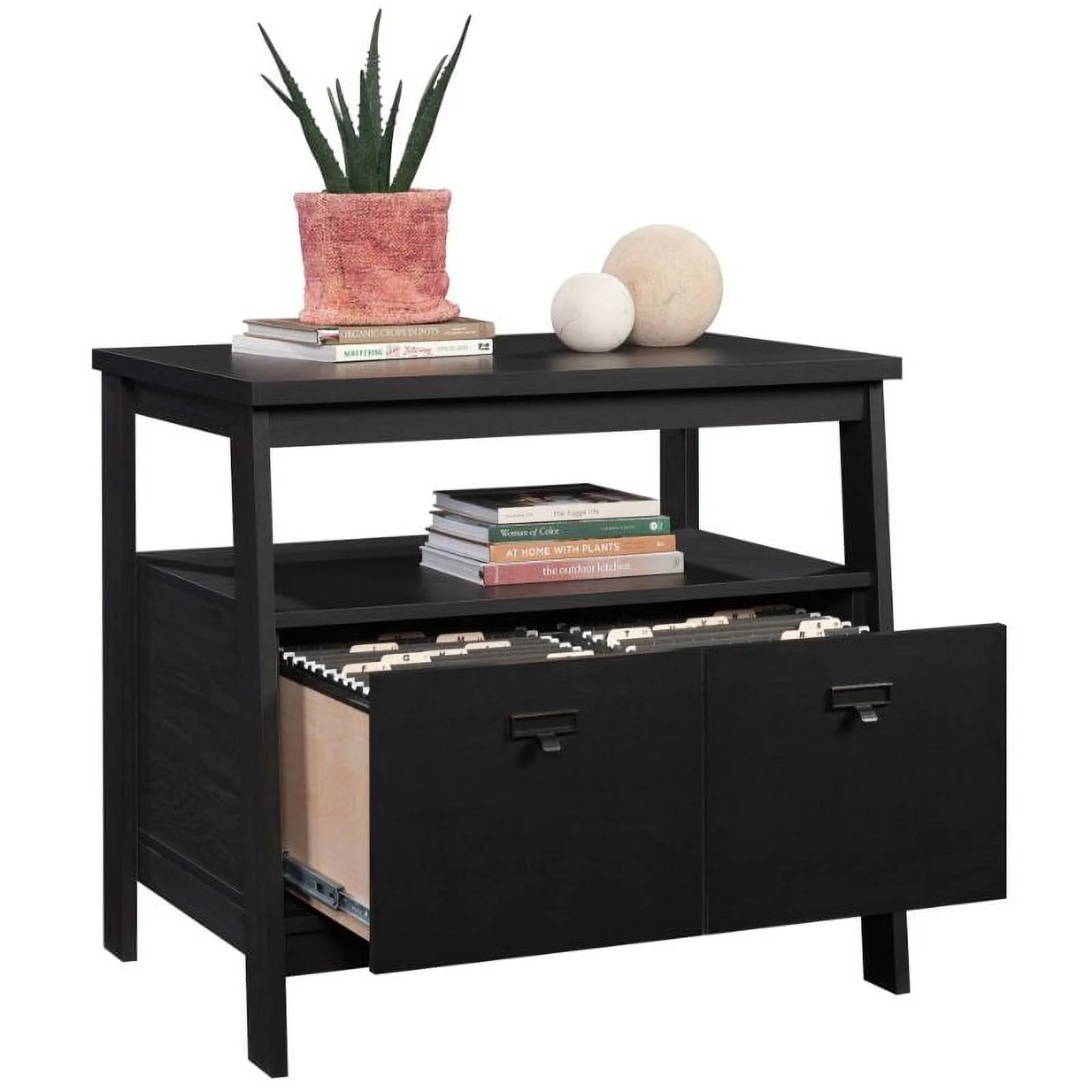 UrbanPro Engineered Wood Lateral File Cabinet in Raven Oak Finish