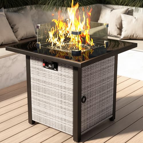 Propane Outdoor Fire Pit Table, 28