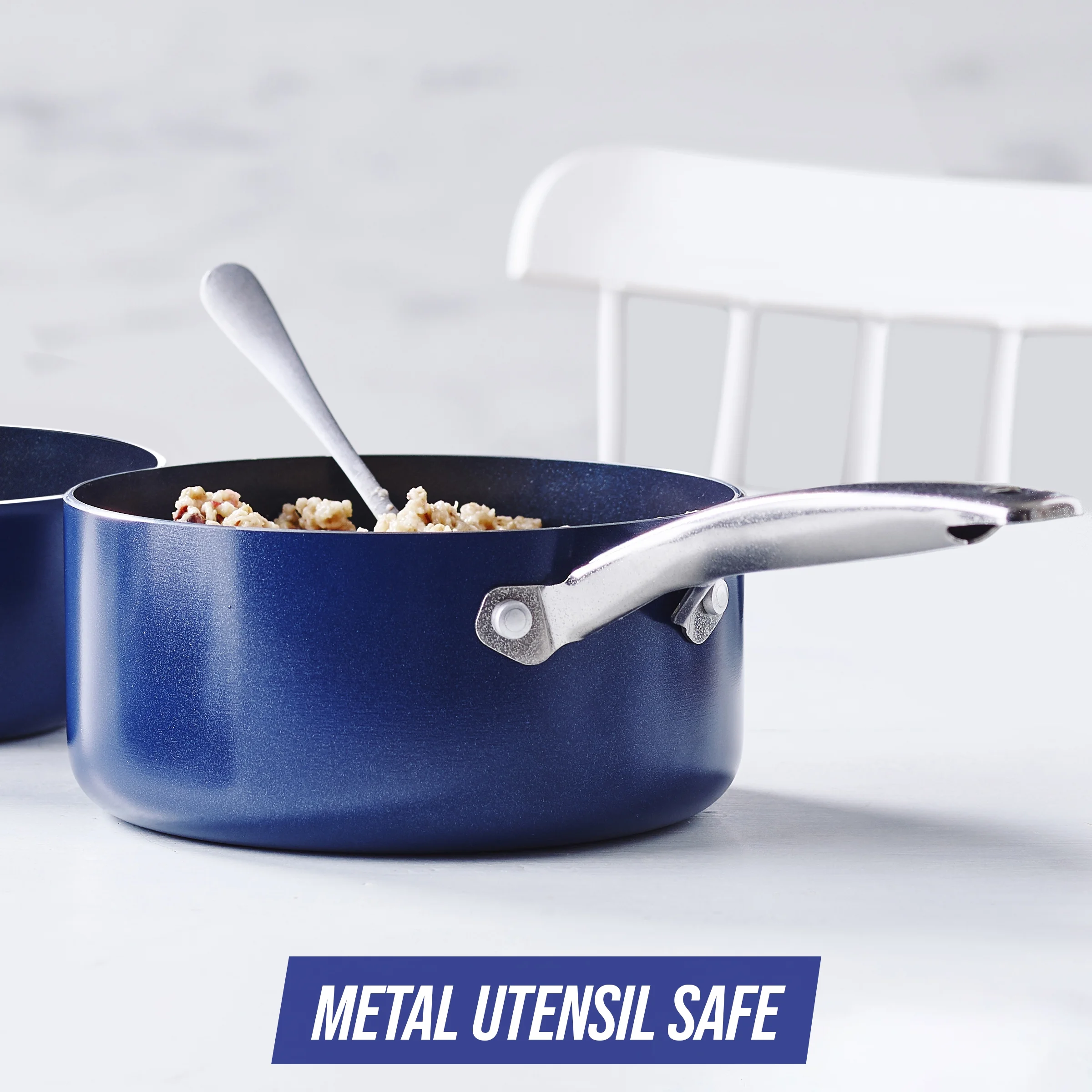 Blue Diamond Ceramic Nonstick 2 Quart Saucepan with Lid