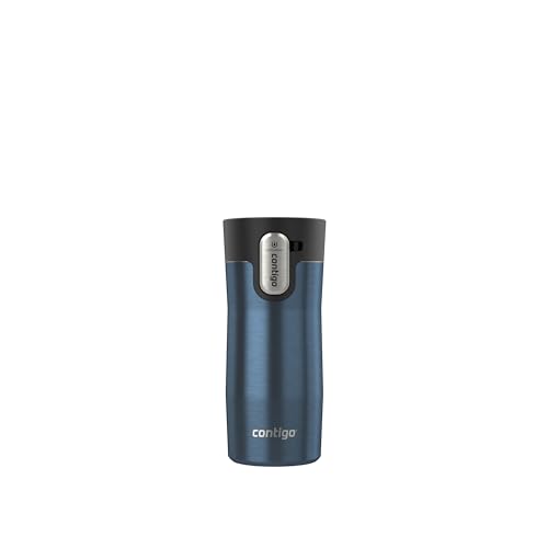 Contigo AUTOSEAL West Loop Vacuum-Insulated Stainless Steel Travel Mug with Easy-Clean Lid 20 oz Sake