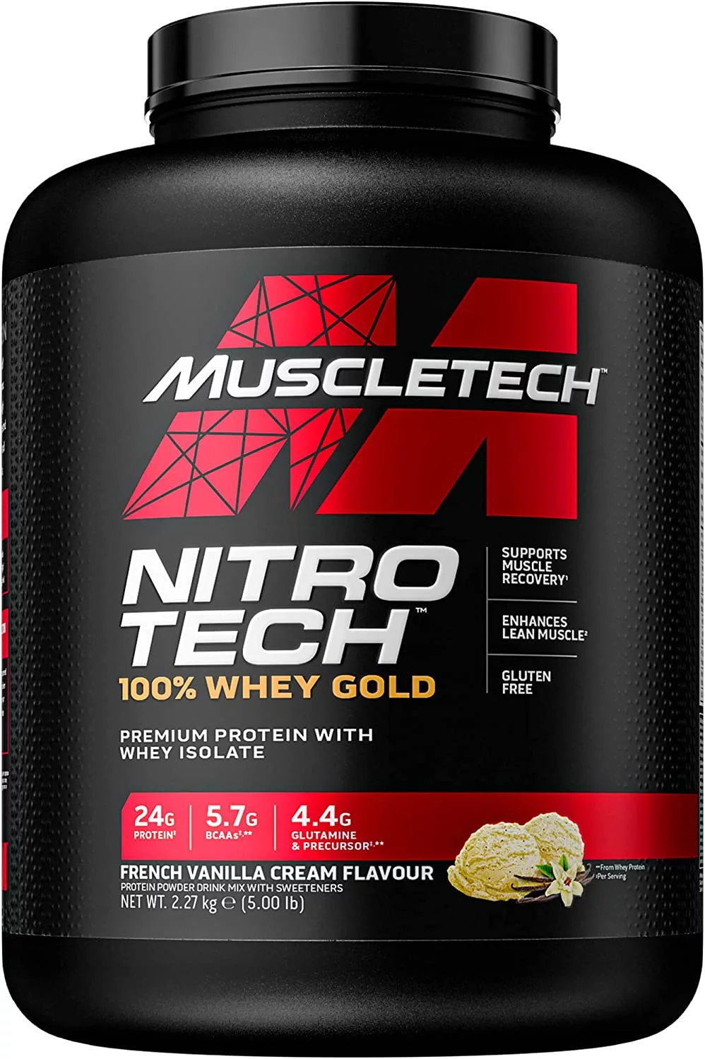 Whey Protein | Nitro-Tech Gold | Smoothie Mix | 5 lbs | Vanilla | Men & Women