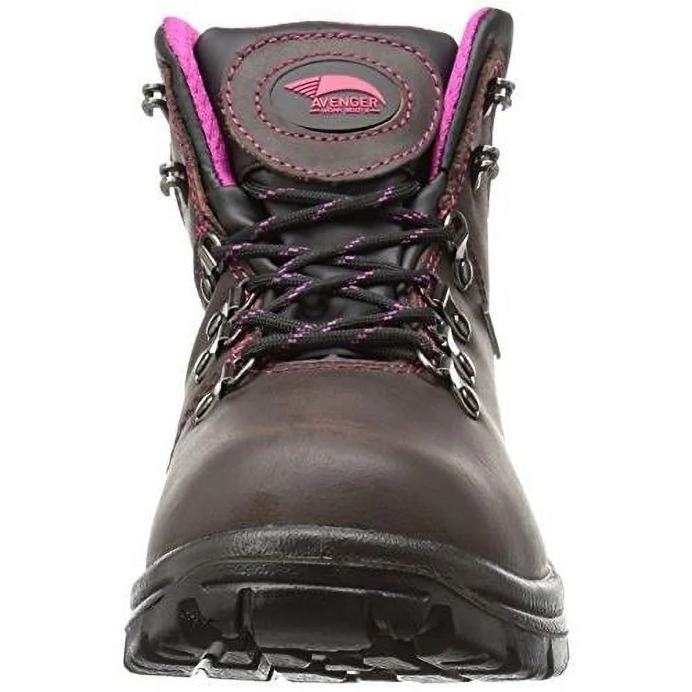 FSI FOOTWEAR SPECIALTIES INTERNATIONAL NAUTILUS Avenger Women's 6-inch Soft Toe Waterproof Work Boots Brown - A7675