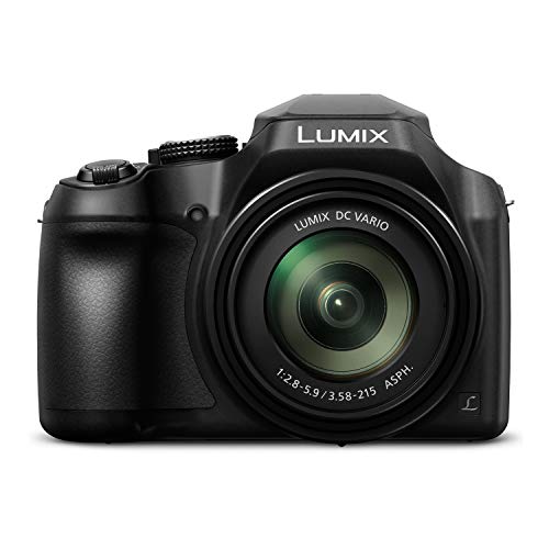 Panasonic LUMIX FZ80D Point and Shoot Digital Camera 4K Photo/Video Recording with Power Optical Image Stabilizer, Vlogging Camera with 60X Optical Zoom & 20-1200mm Wide-Angle Lens - DC-FZ80D