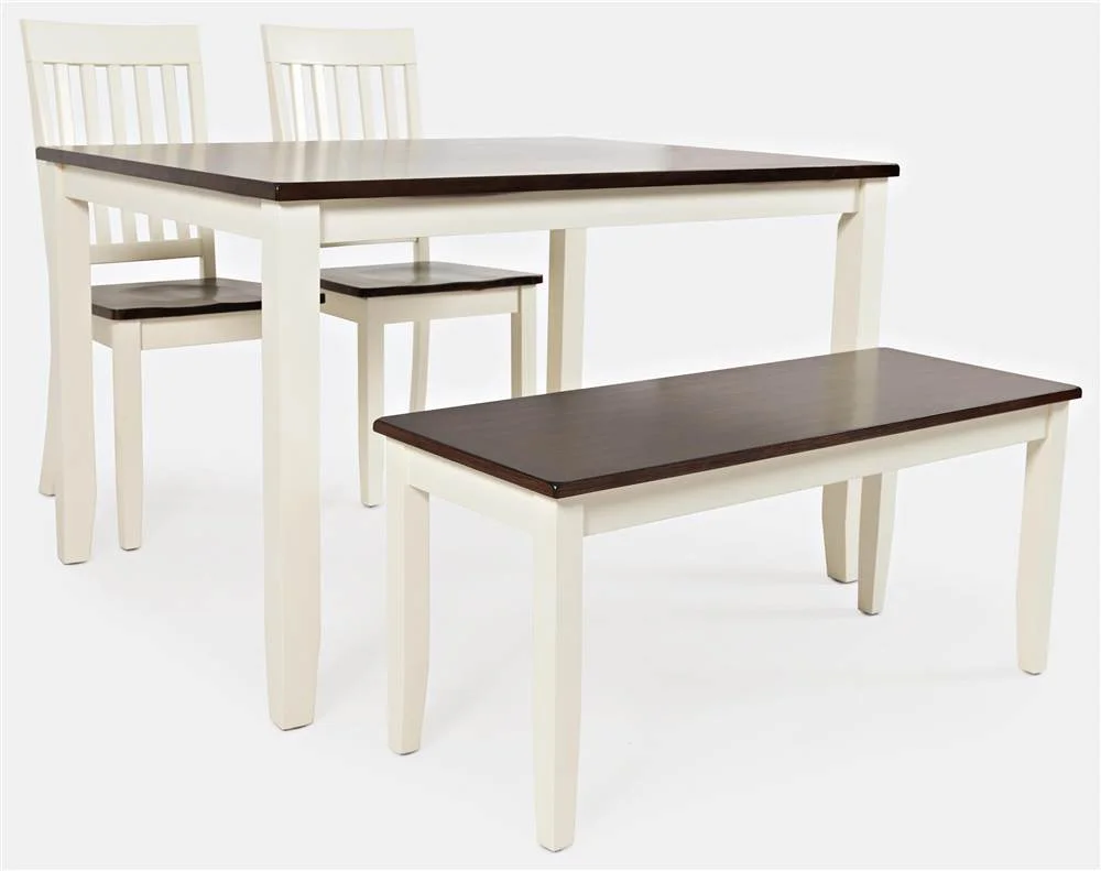 Jofran Decatur Lane Farmhouse 4 Piece Acacia Dining Set