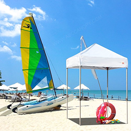 ABCCANOPY Pop Up Canopy - Outdoor Patio Portable Canopy Tent Heavy Duty for Backyard and Deck with 4 Sandbags(White, 10x10)
