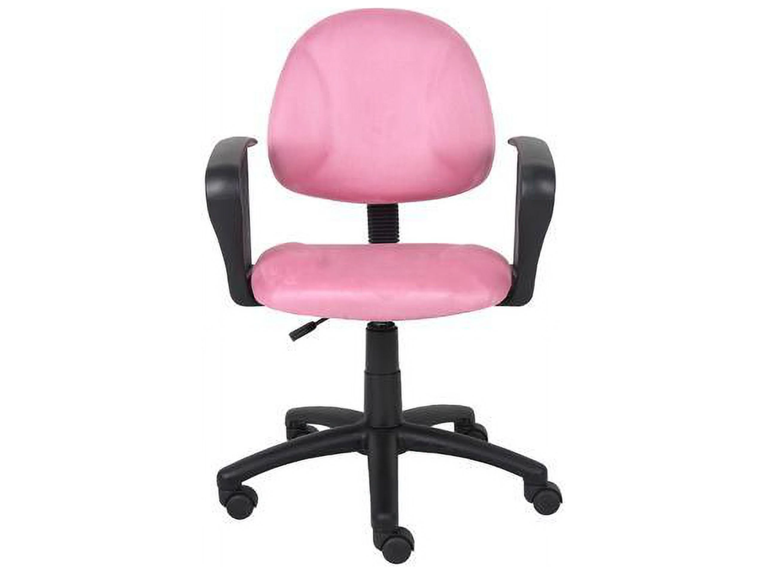 Boss Office Microfiber Deluxe Posture Chair with Loop Arms in Pink