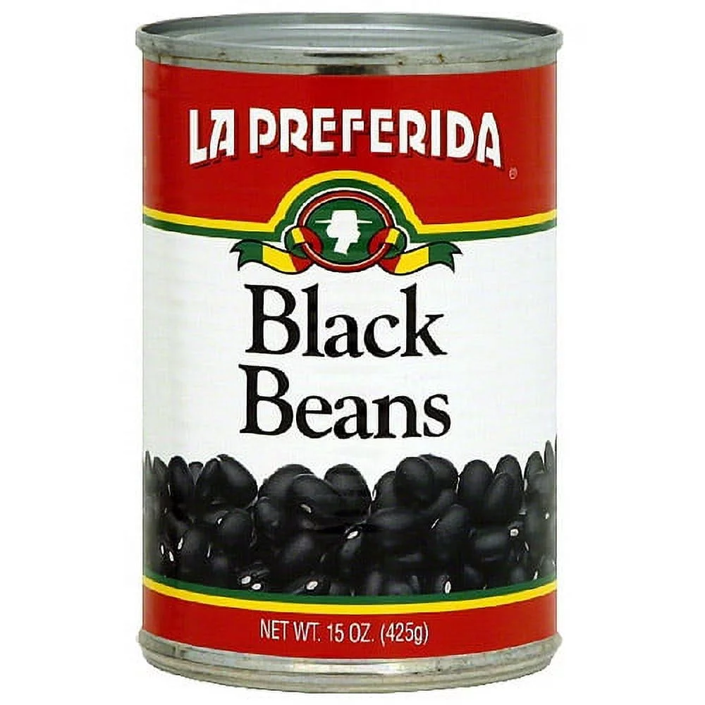 La Preferida Black Beans, 15 oz (Pack of 12)