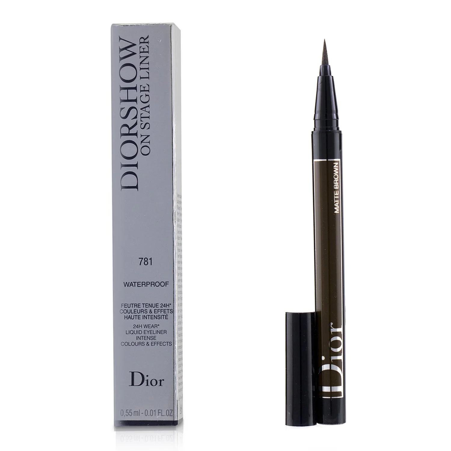 Christian Dior Diorshow On Stage Liner Waterproof - # 096 Vinyl Black  0.55ml/0.01oz