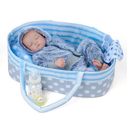 BABESIDE Lifelike Reborn Baby Dolls Silicone Full Body Boys - 17-Inch Real Baby Feeling Realistic-Newborn Baby Doll Full Body Vinyl Real Life Baby Dolls with Toy & Gift Box for Kids