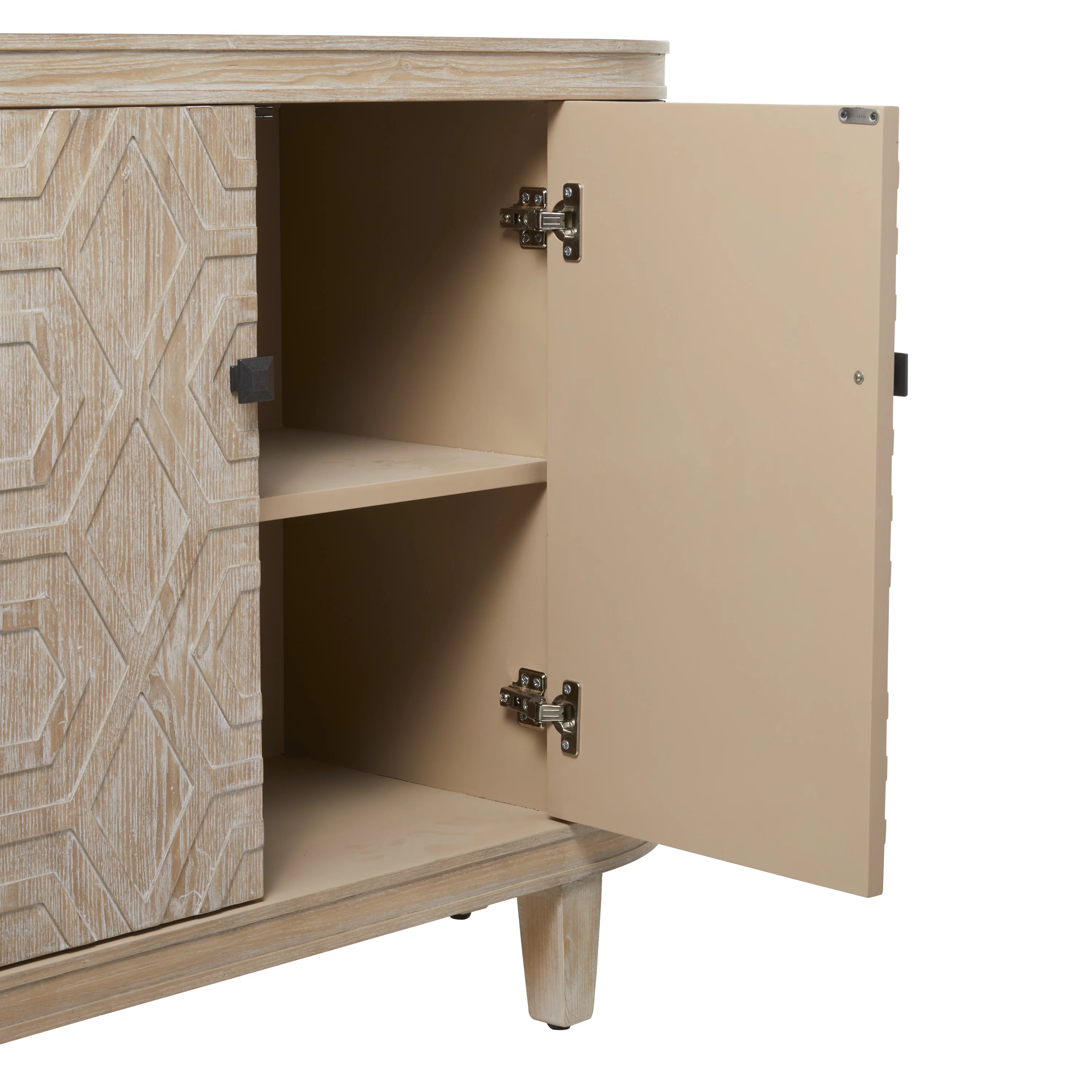 DecMode Wood Traditional Cabinet with a Neutral Palette, 47