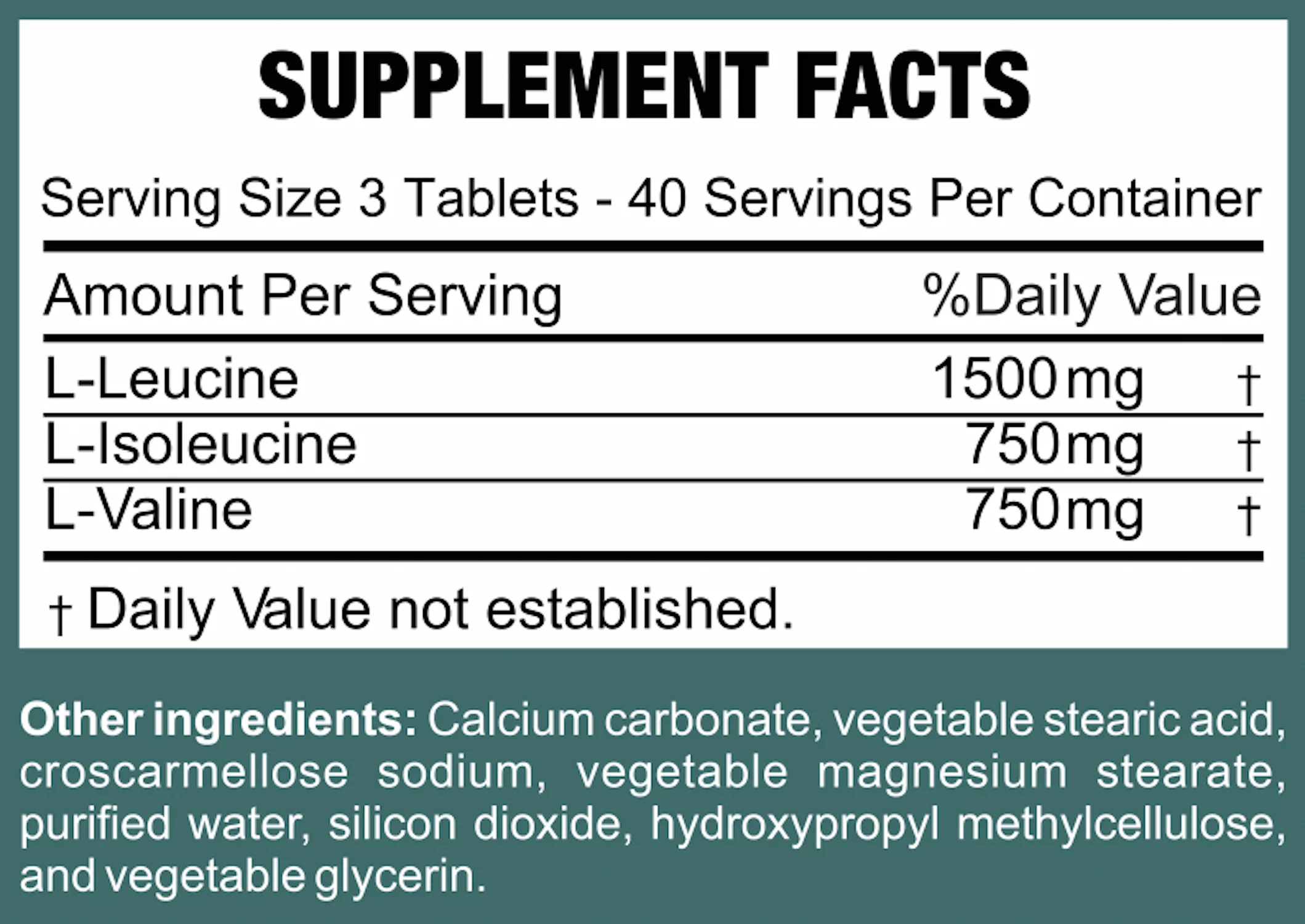 BCAA Tablets - 120 Pills, Extra Strong 1000mg Per Tablet - 2:1:1 Branched Chain Amino Acid Ratio Supplement - Non-GMO Natural Ingredien's - by Raw Barrel