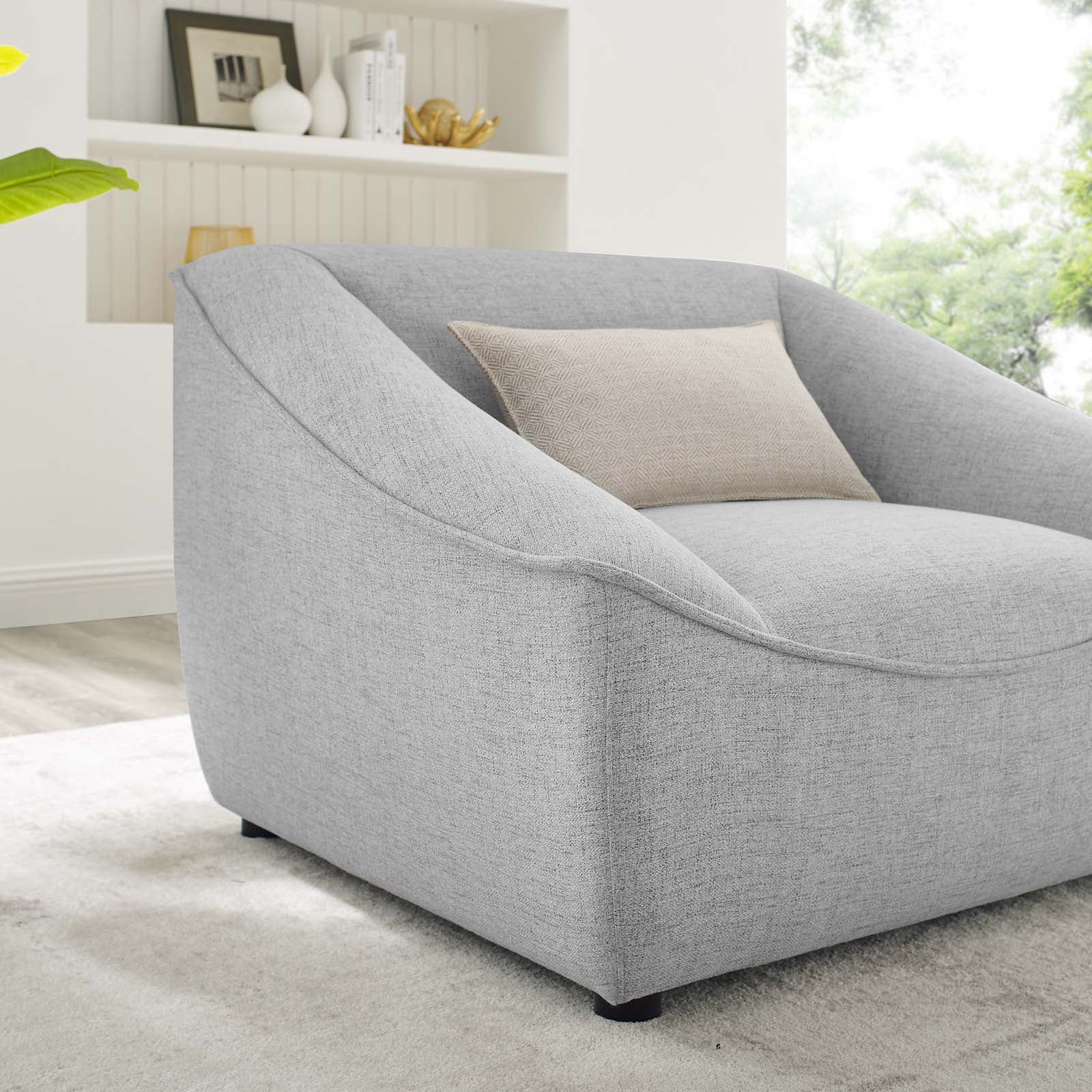 Modway Comprise Armchair in Light Gray