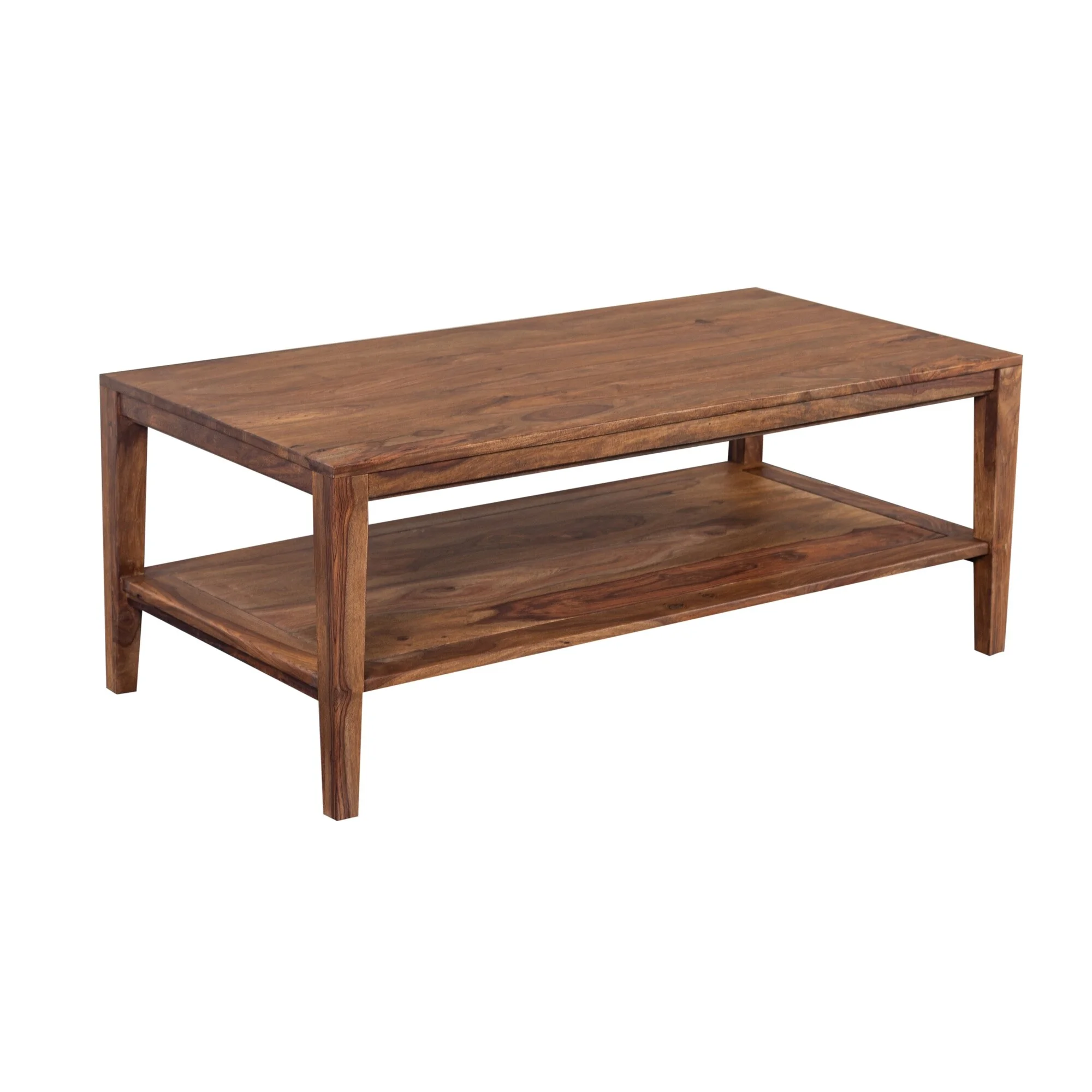 Porter Designs Fall River Solid Sheesham Wood Coffee Table - Natural