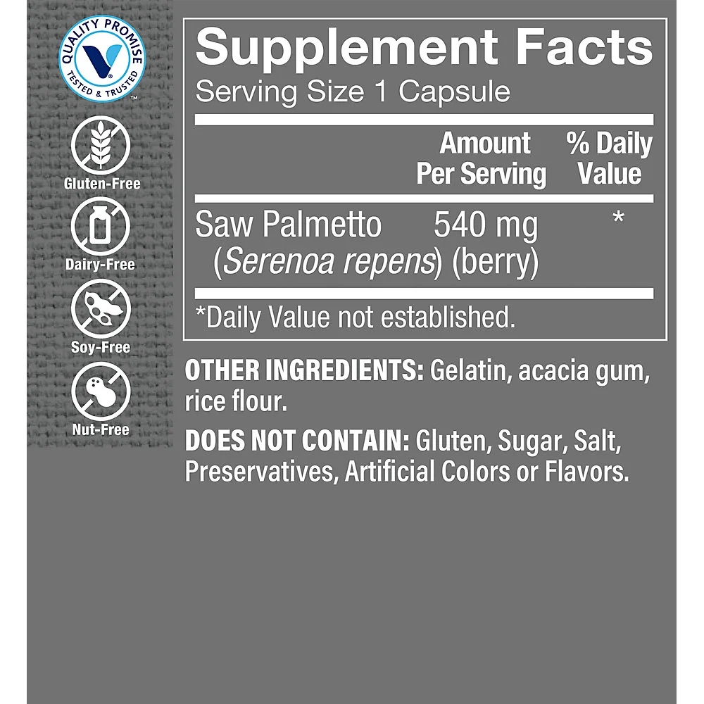 The Vitamin Shoppe Saw Palmetto Berries 540MG (300 Capsules)