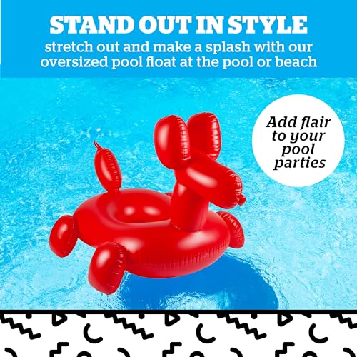 BigMouth Inc. Giant Balloon Animal Pool Float, Over 4' Wide, Fun Inflatable Floatie Tube, Blow Up Swim Ring, Outdoor Summer Pool Party Water Toy