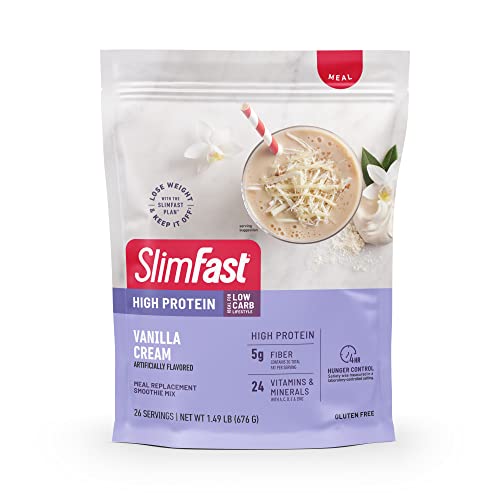 SlimFast Protein Shake, Chocolate- 20g Protein, Meal Replacement Shake Ready to Drink, High Protein with Low Carb and Low Sugar, 24 Vitamins and Minerals, 12 Count (Pack of 1) (Packaging May Vary)