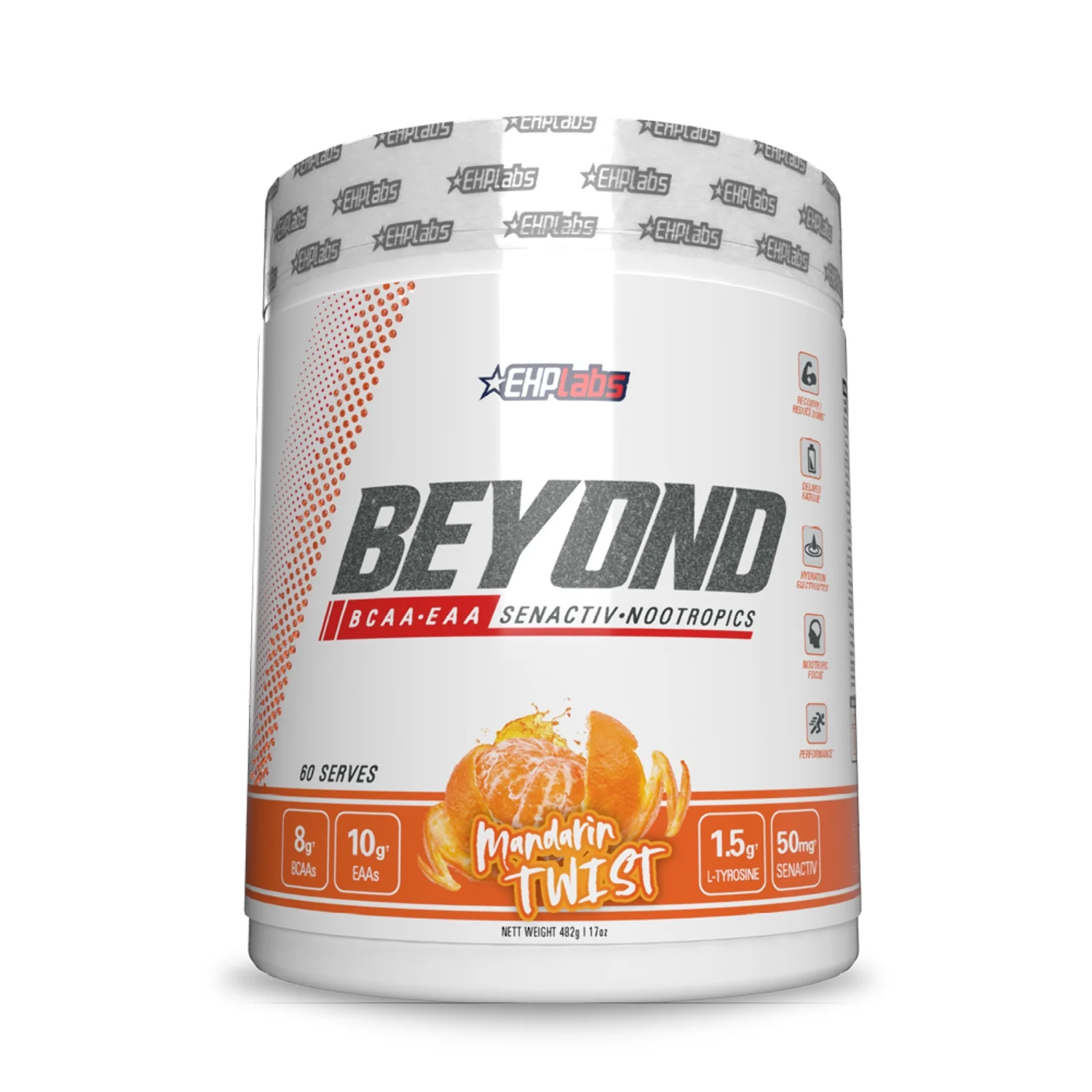 EHPlabs Beyond BCAA Powder Amino Acids Post Workout Recovery - BCAAs Essential Amino Acids EAA Supplements Powder - 10g Amino Acids Supplement for Muscle Recovery, 60 Servings (Raspberry Refresh)