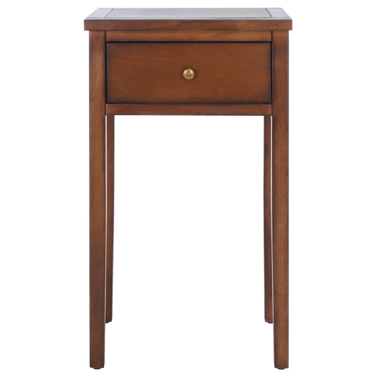 SAFAVIEH Abel Nightstand With Storage Drawer Brown