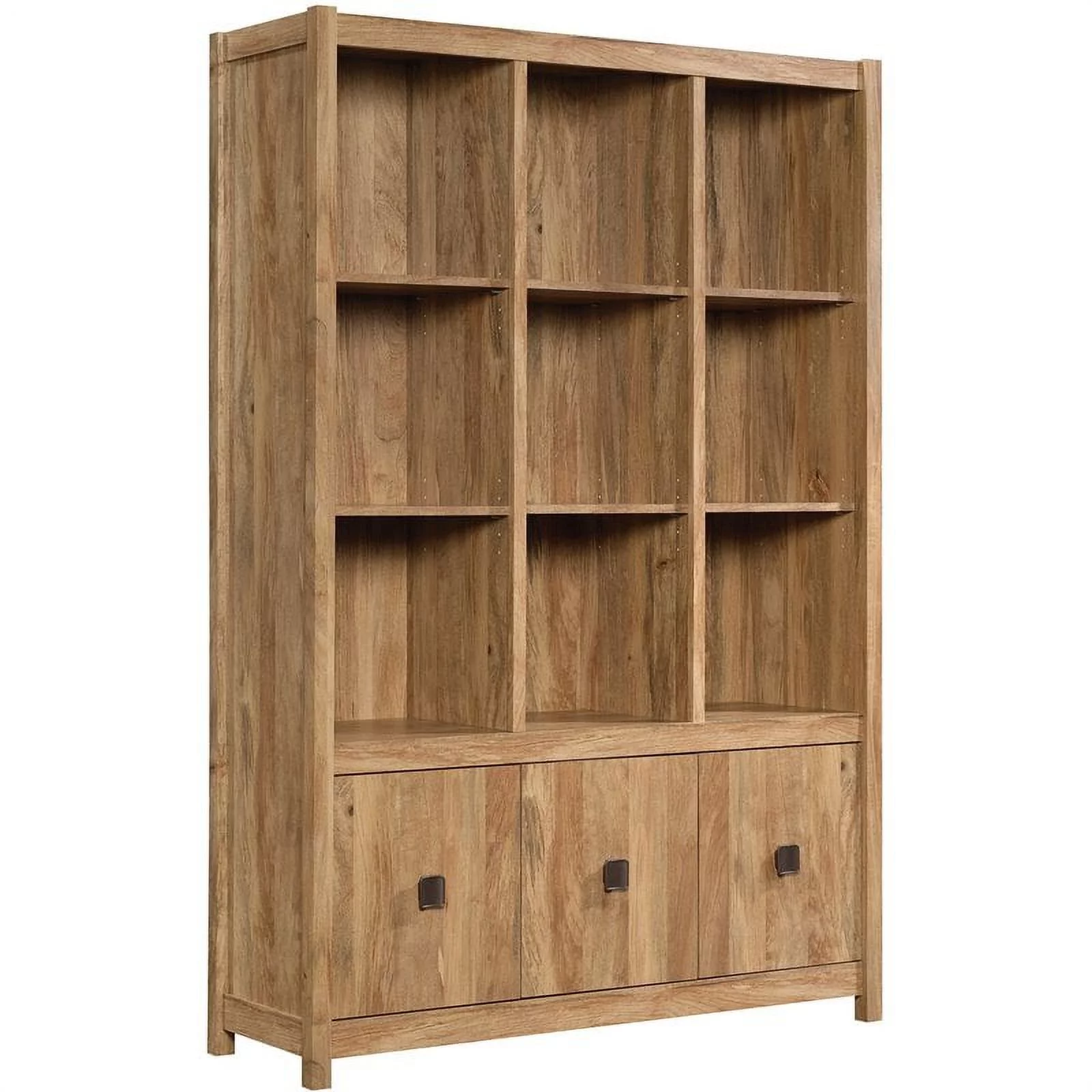 Pemberly Row 9-Cubby Engineered Wood Bookcase in Sindoori Mango/Brown