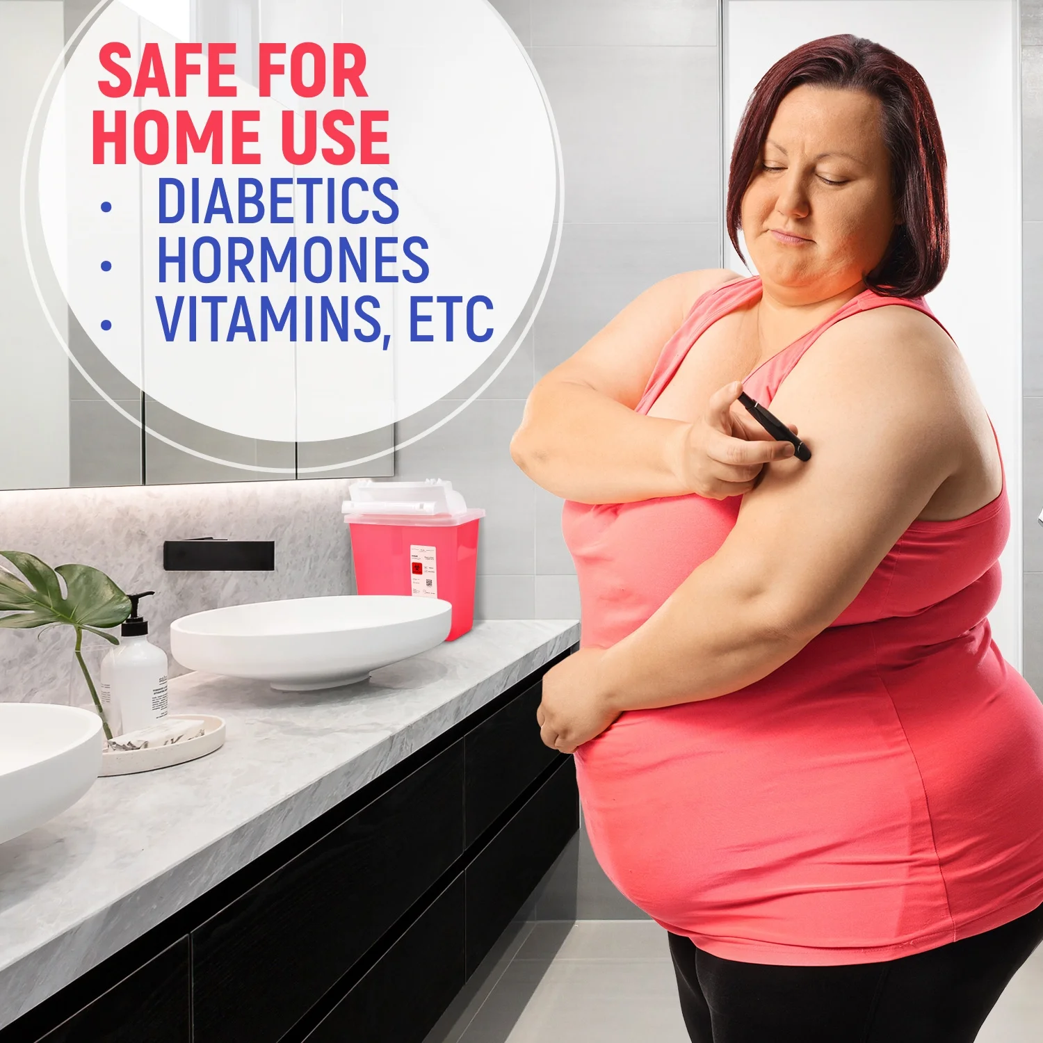 Medi-Bins 5 Qt Sharps Disposal Container - Box of 5